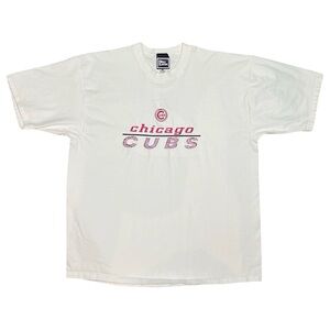 Vintage 90’s MLB Chicago Cubs Baseball Pro Player Embroidered Tee Shirt